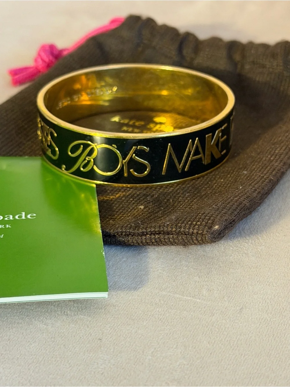 Kate Spade “Boys Make Passes at Girls in Glasses” Bangle
